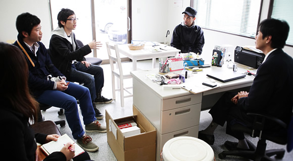 石巻での打ち合わせ