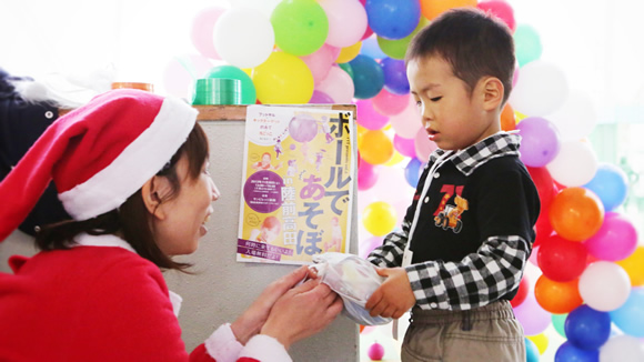 真ん中のスタンプも集めたらプレゼントをゲット！