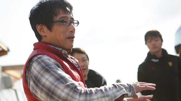 陸前高田物産センターの市村さん。